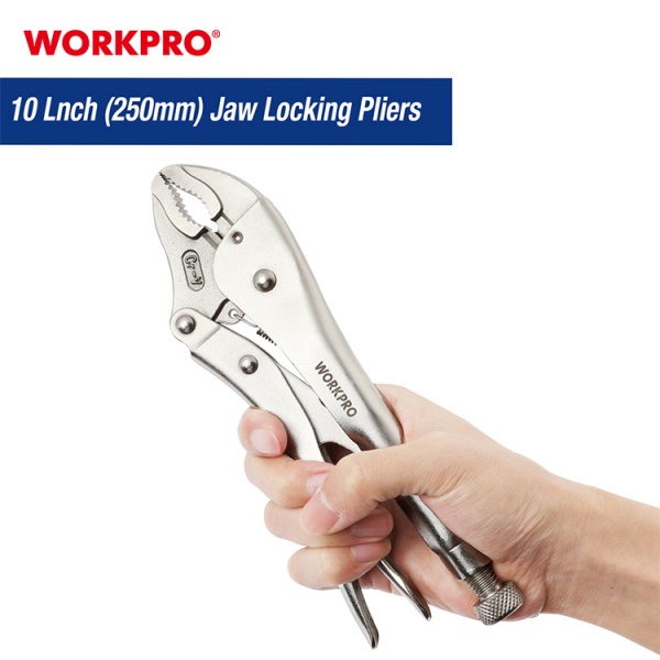 WORKPRO คีมล็อคปากโค้ง 10นิ้ว (250mm) รุ่น WP231059