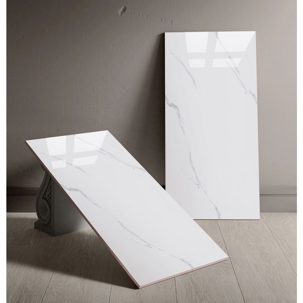 Marbella 60x120 กระเบื้องพอร์ซเลน รุ่น คลาสสิค ไวท์ 12612 (Gloss) (2P)