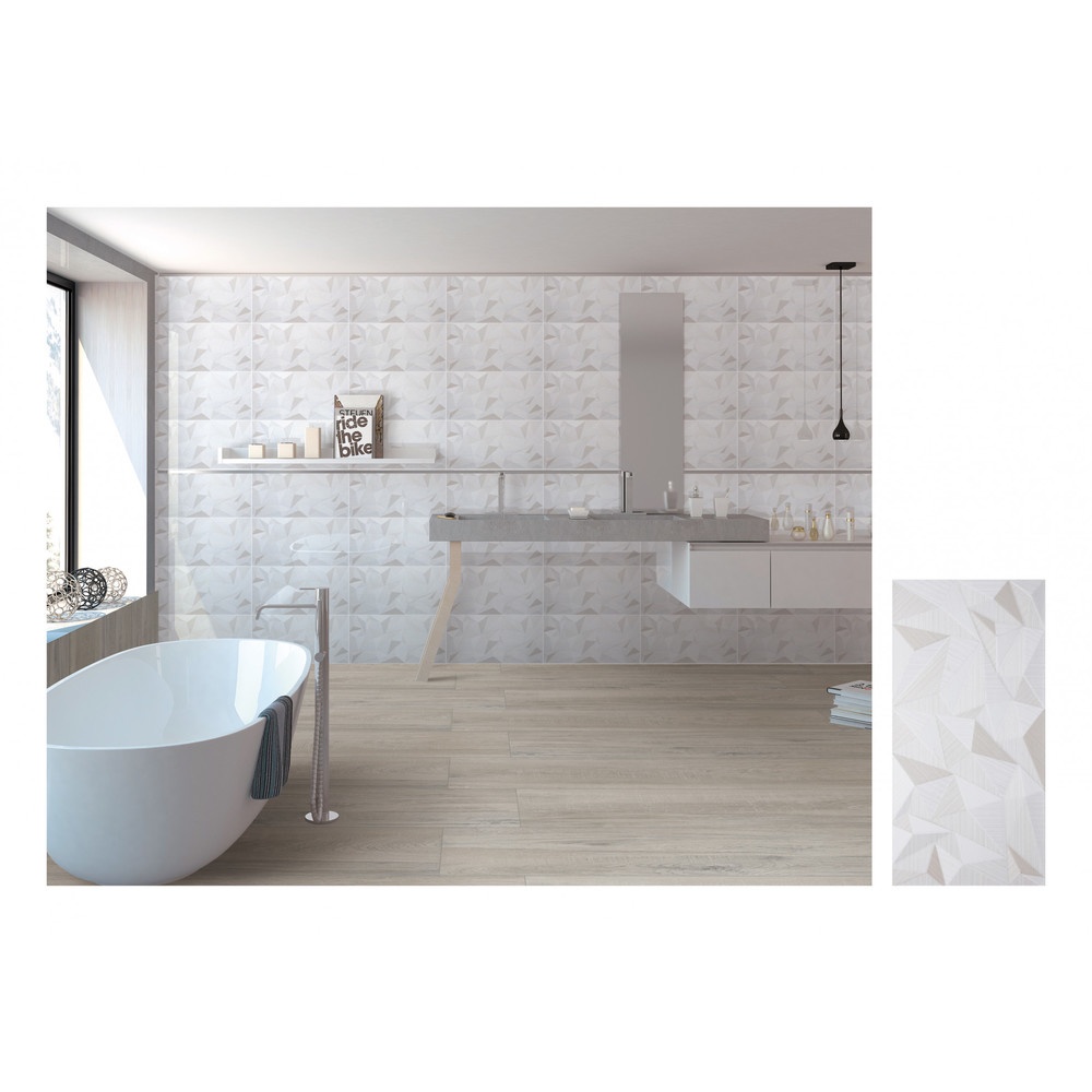Marbella กระเบื้องเซรามิคปูผนัง 30x60 ซม. รุ่น แทรงโก้ ออรอง W19317A  Gloss  (9P)