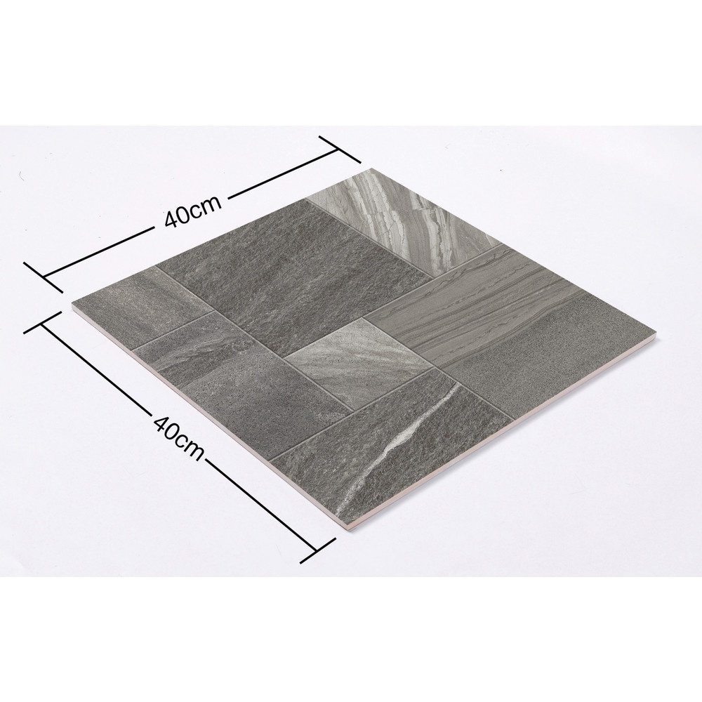 Marbella กระเบื้องเซรามิคปูพื้น 40X40 ซม. รุ่น ตาลลัค วาเบิล S410 Matt (12P)