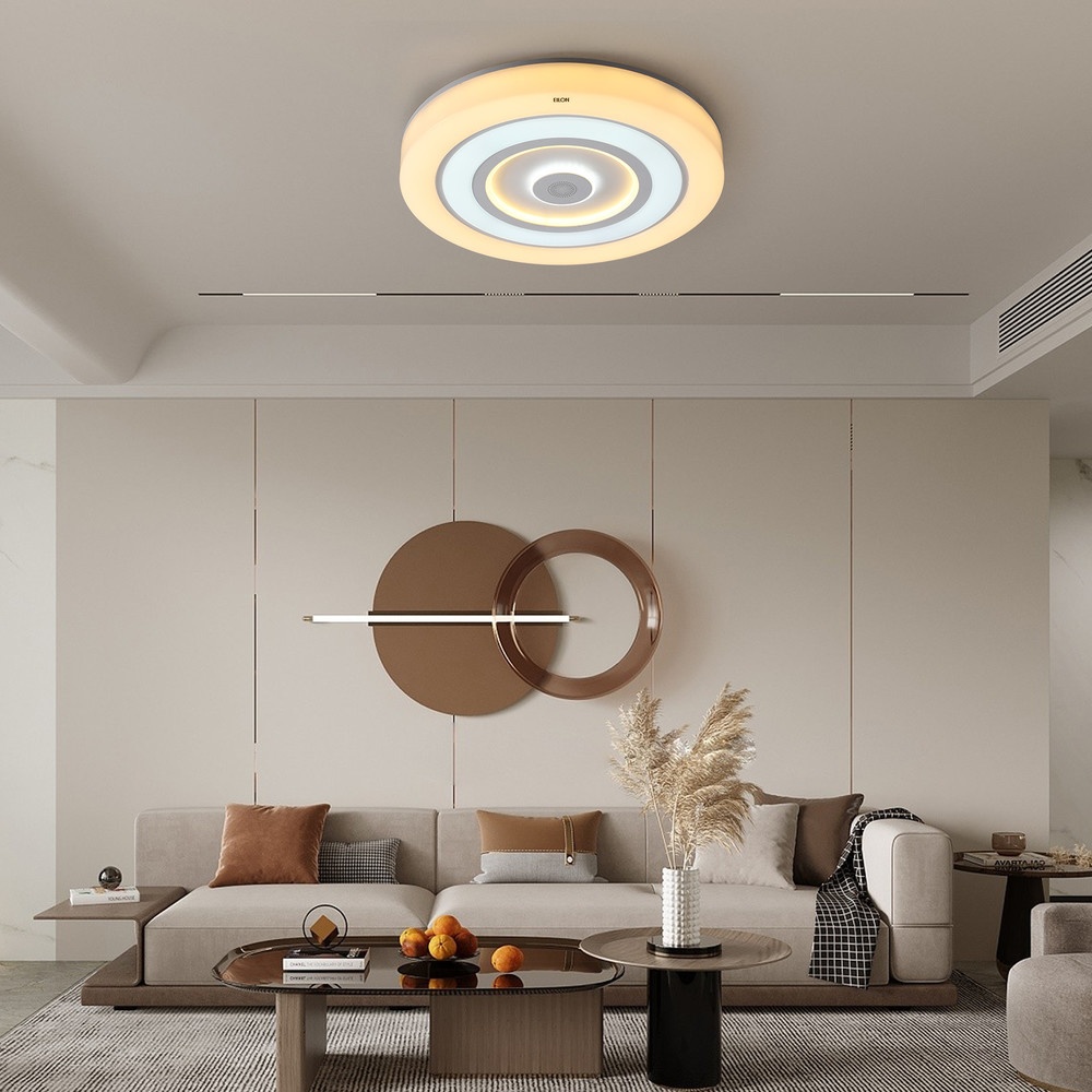 EILON โคมไฟเพดาน LED Smart Bluetooth RGB 2x35W รุ่น LYX013 ปรับได้ 3 แสง พร้อมรีโมท