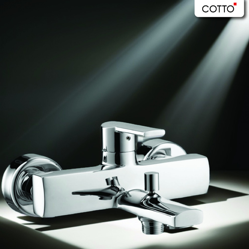 Cotto ก๊อกผสมอ่างอาบน้ำแบบก้านโยก รุ่น CT2095A ขนาด  สีโครเมี่ยม