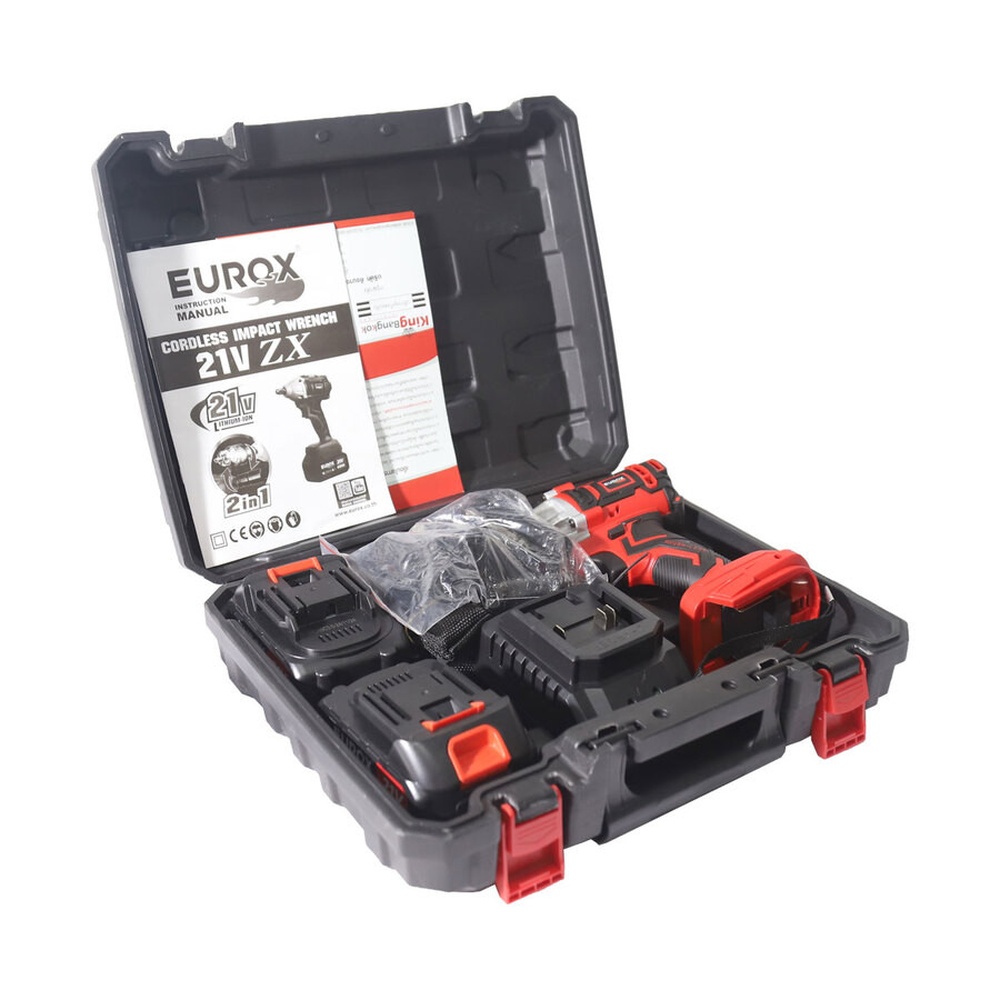 EUROX บล็อกกระแทกไร้สายไร้แปรงถ่าน 21V รุ่น 2B ZX