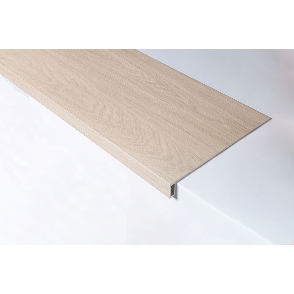 Tapio แผ่นพื้นบันไดSPC 30x120x5 ซม. รุ่น6589 สีไม้แอชไวท์
