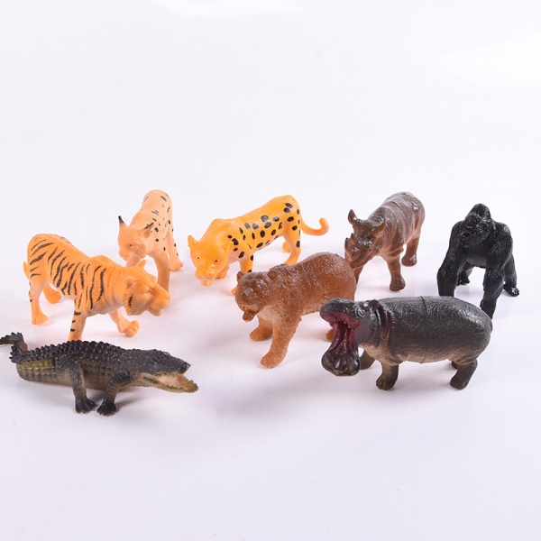 TOYS ชุดโมเดลสัตว์ป่า 8ชิ้น#Q203-7 ขนาด (35x23x5 ซม.) คละสี