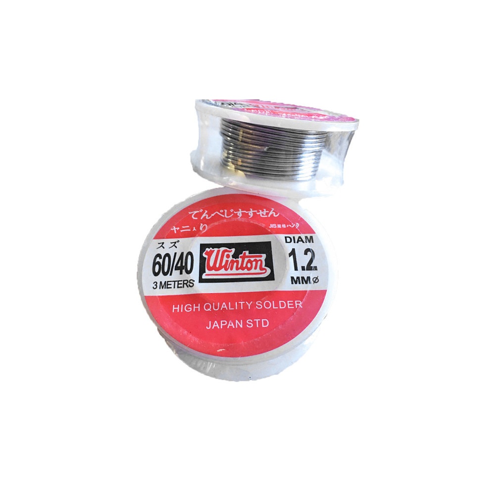 WINTON ตะกั่วเส้นบัดกรี 1.2mm. Sn60/Pb40 ยาว 3m.