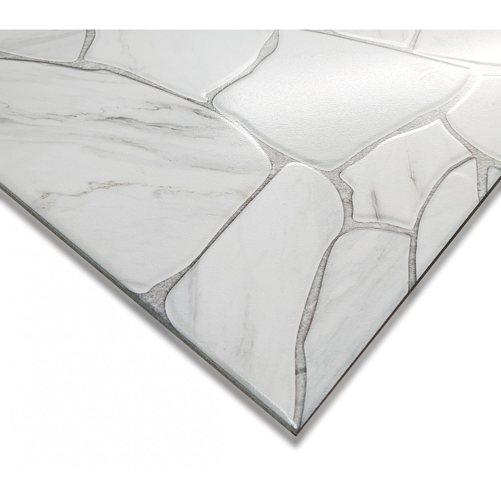 Marbella กระเบื้องเซรามิคปูพื้น 40X40 ซม. รุ่น ร็อกก้าไวท์ CJ0609 Matt Flat (12P)