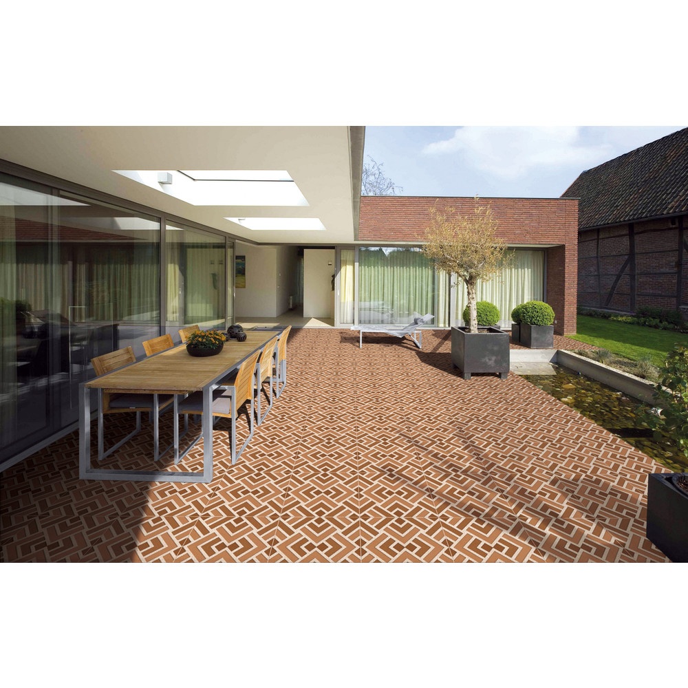Marbella กระเบื้องเซรามิคปูพื้น 40X40 ซม. รุ่น คาลอส บราว Y3980 Matt (12P)