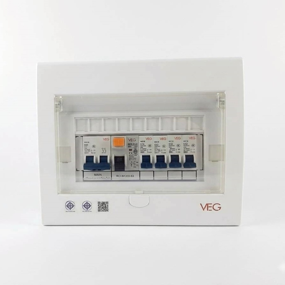 V.E.G ตู้คอนซูเมอร์ 4ช่อง 63A กันดูด