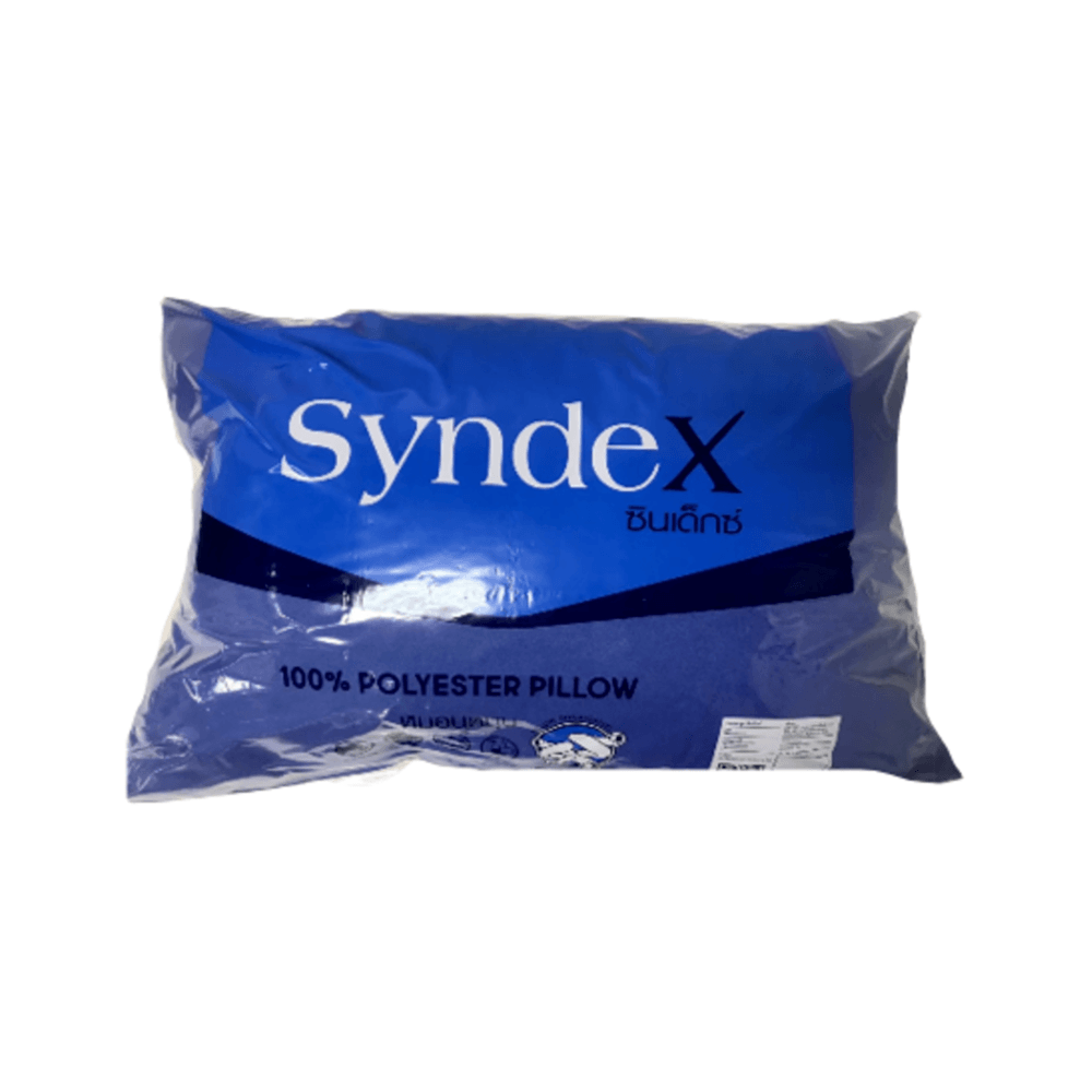 SYNDEX หมอนหนุนใยสังเคราะห์ 27x40นิ้ว ผ้าไมโครสีน้ำเงิน