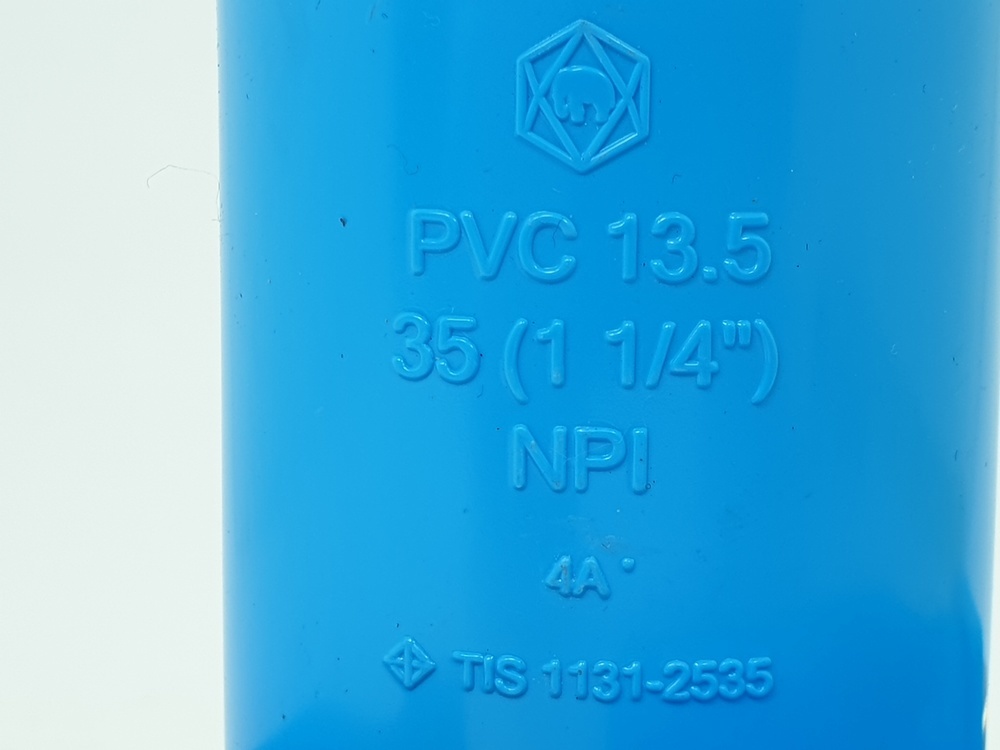 SCG ข้องอ 90 หนา 1 1/4"(35) ชั้น 13.5 สีฟ้า