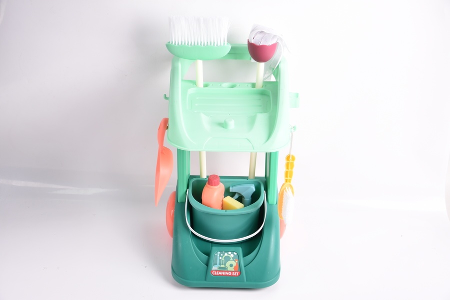 TOYS ของเล่นชุดรถเข็นชุดอุปกรณ์ทำความสะอาด#XG2-29B ขนาด(30x20x44ซม.)
