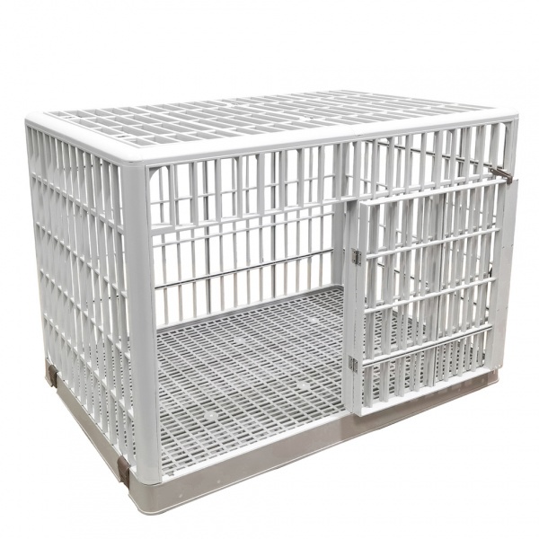 DUDUPETS กรงสัตว์เลี้ยงพลาสติก รุ่น KETAK-M ขนาด 81.9x56.3x62.7 ซม. สีเบจ