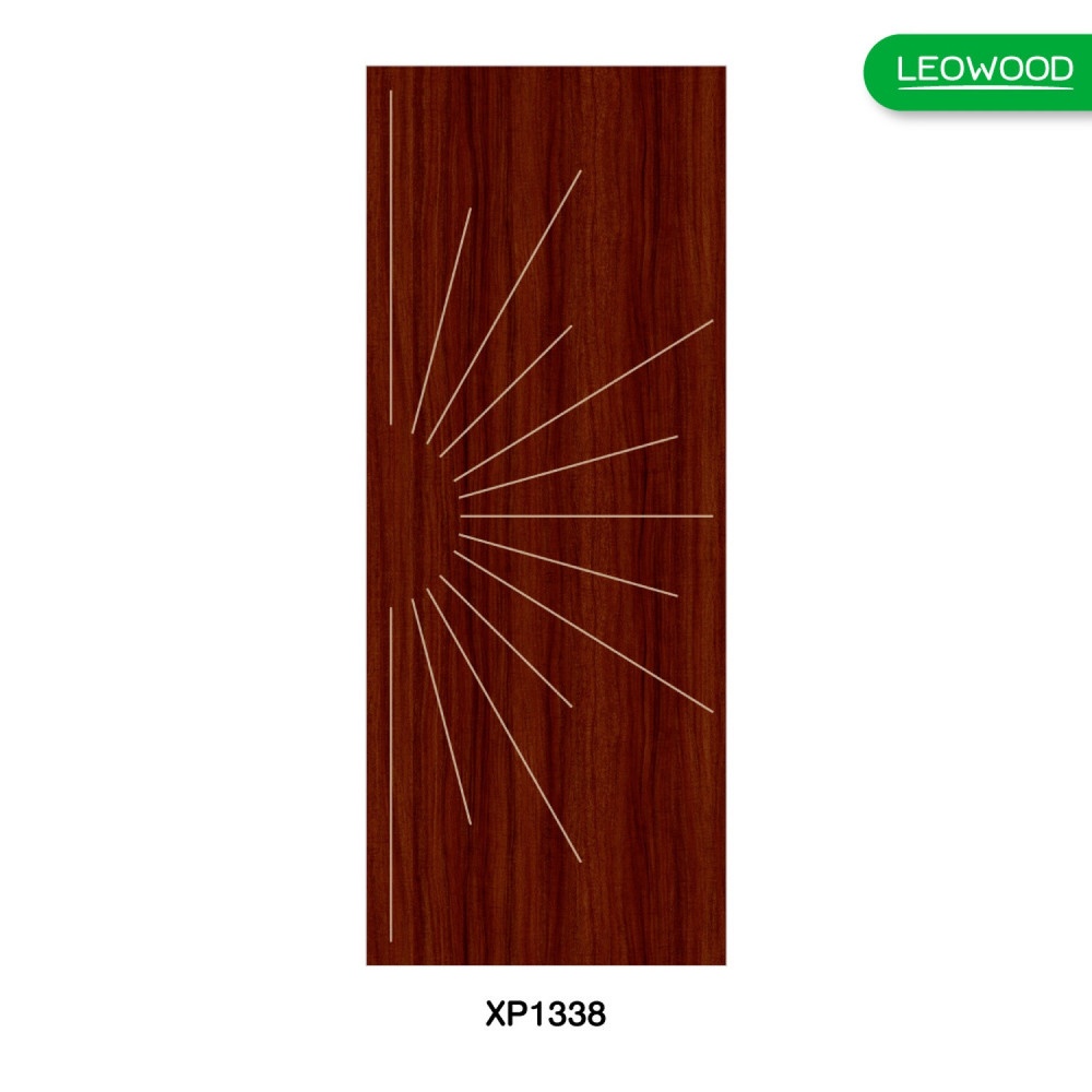 LEOWOOD ประตู DoorX Platinum ลาย 1 - Mahogany ขนาด 3.5x80X200 ซม.
