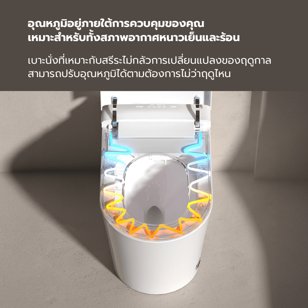 Verno สุขภัณฑ์อัจฉริยะ รุ่น Neo Pure 802-4 4.8L