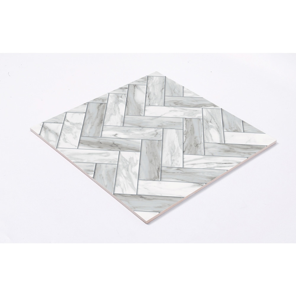 Marbella กระเบื้องเซรามิคปูพื้น 40X40 ซม. รุ่น โมเดิลวูท HS68 Gloss Flat (12P)