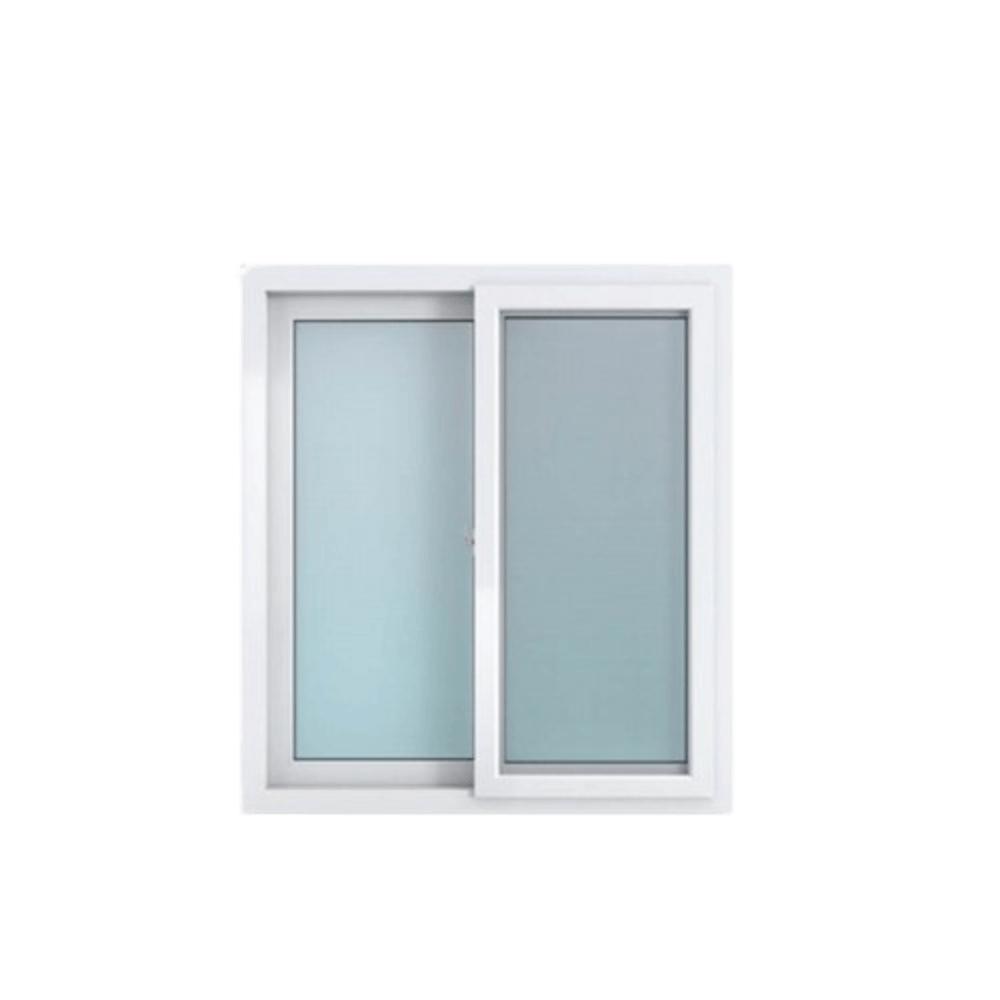 HOFFEN หน้าต่างไวนิล บานเลื่อน SS W6 100x110ซม. สีขาว พร้อมมุ้ง