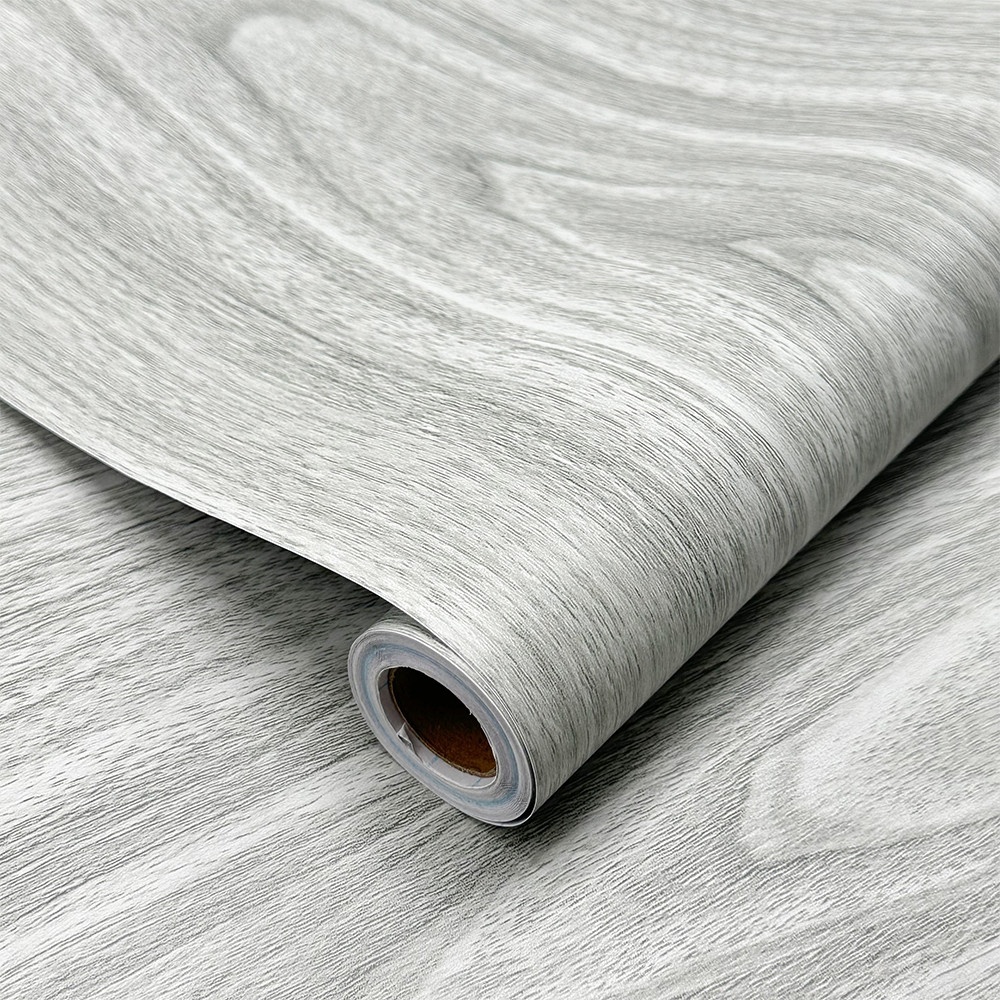 TAPIO วอลเปเปอร์แบบมีกาว ลายไม้ รุ่นGRAINA-02 ขนาด 45x1000 ซม. สีเทา