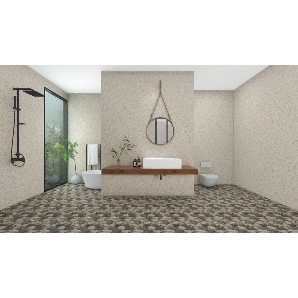Marbella กระเบื้องเซรามิคปูพื้น 40X40 ซม. รุ่น FJL405 Matt (12P)