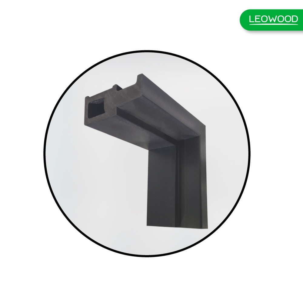 LEOWOOD วงกบ Leo Frame Premium+ ไม้สังเคราะห์ สี Oak ภายนอก ขนาด 40/100x900x2000