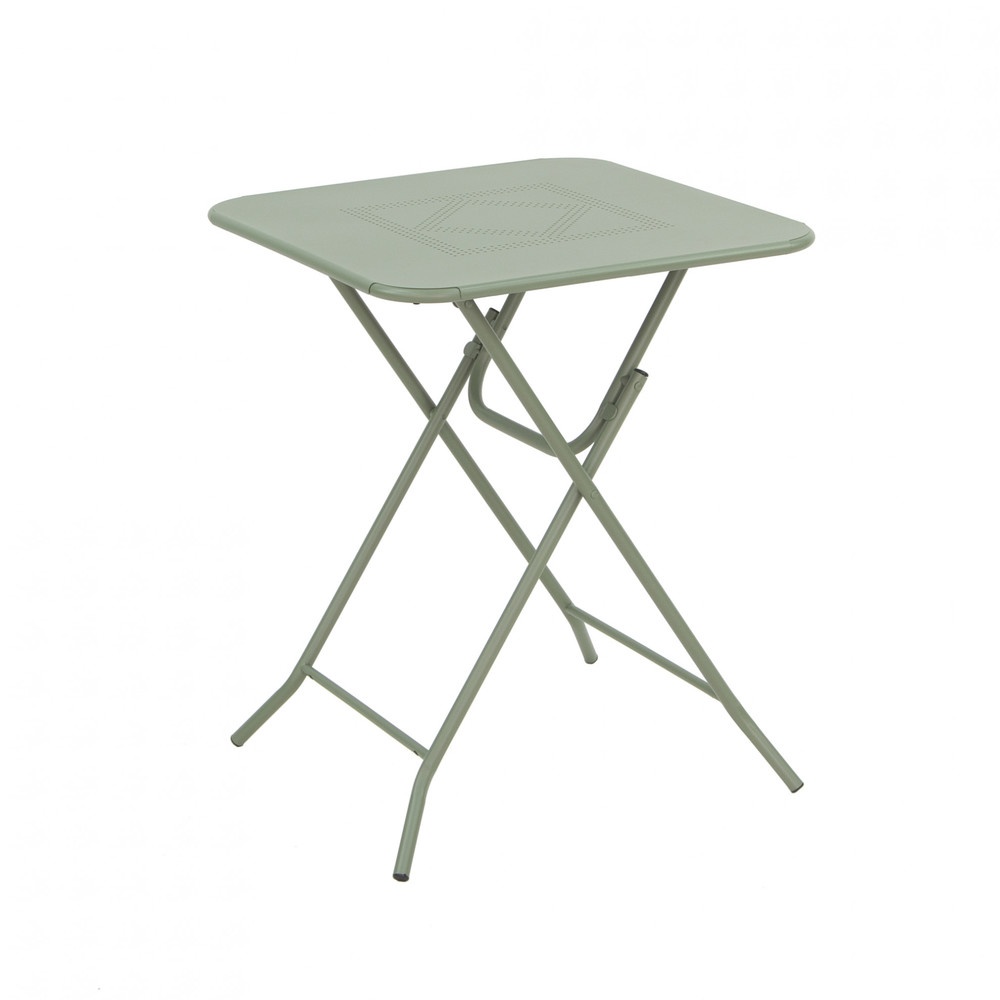 SUMMER SET ชุดโต๊ะสนาม 2 ที่นั่ง รุ่น MORTAR-GREEN โต๊ะ:60x60x73 ซม. เก้าอี้: 44x45x76 ซม. สีเขียว