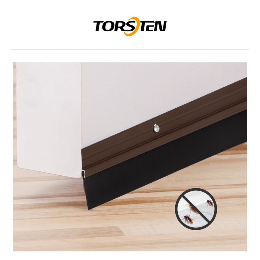 TORSTEN เส้นกันแมลงอะลูมิเนียม แถบยาง รุ่น KZT059-BN  100ซม. สีน้ำตาล