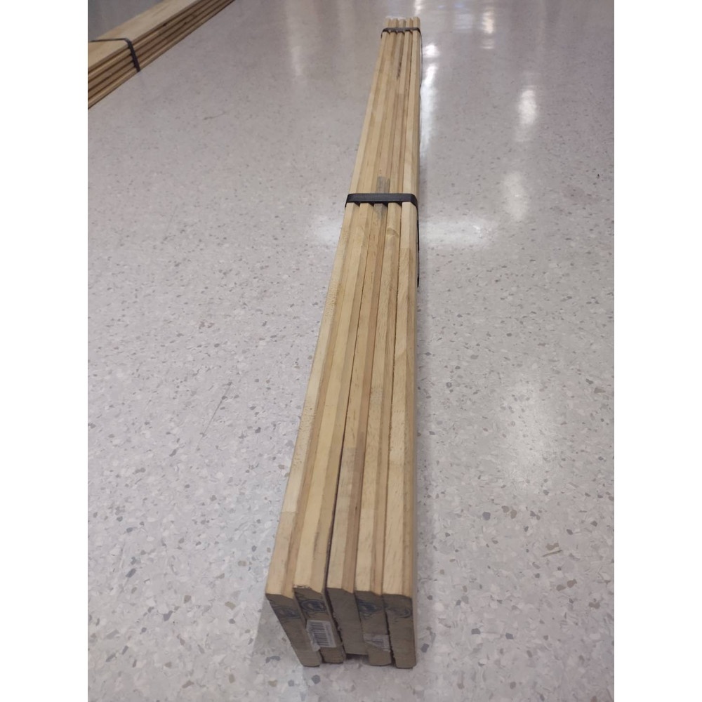 GREAT WOOD ฝ้าระแนงไม้ ไม้ยางพาราจ๊อยส์ BC (1x5) 1/2"x4"x100ซม.