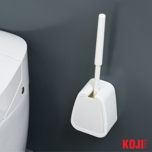 KOJI DIY แปรงขัดห้องน้ำ รุ่น 2CQS006-WH ขนาด 8.5x12.5x45 cm. สีขาว