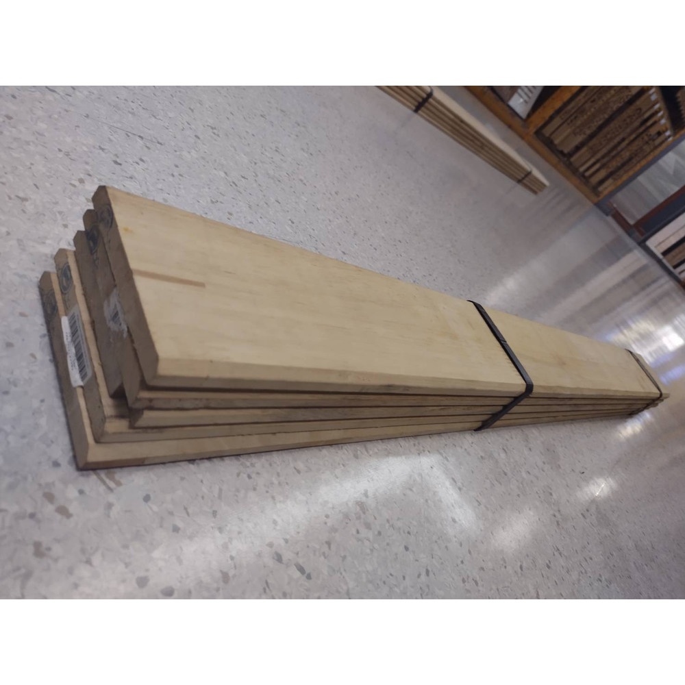 GREAT WOOD ฝ้าระแนงไม้ ไม้ยางพาราจ๊อยส์ BC (1x5) 1/2"x4"x100ซม.