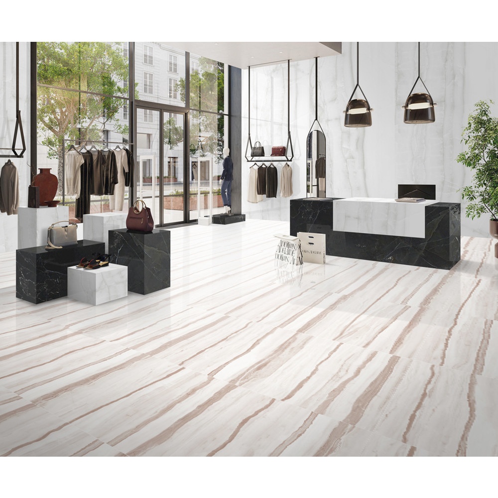 Marbella 60x60 กระเบื้องพอร์ซเลน รุ่น ไซนี่ สี Glazed Tile P6042 (4P) Random