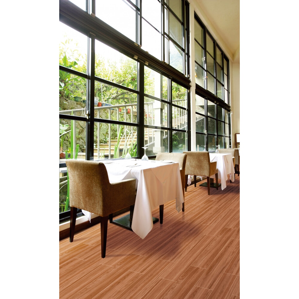 La Arezza กระเบื้องพอร์ซเลน 30X120 ซม. รุ่น Parquet Red Oak (WK251502) Matt-honed Random (4pcs /box  1.44 sqm)