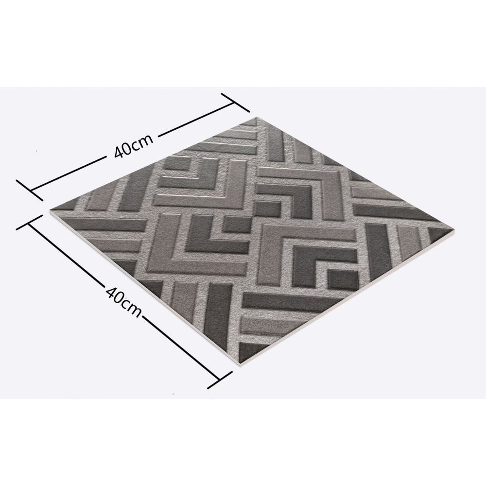 Marbella กระเบื้องเซรามิคปูพื้น 40X40 ซม. รุ่น คาลอส เกรย์ Y7620 Matt (12P)