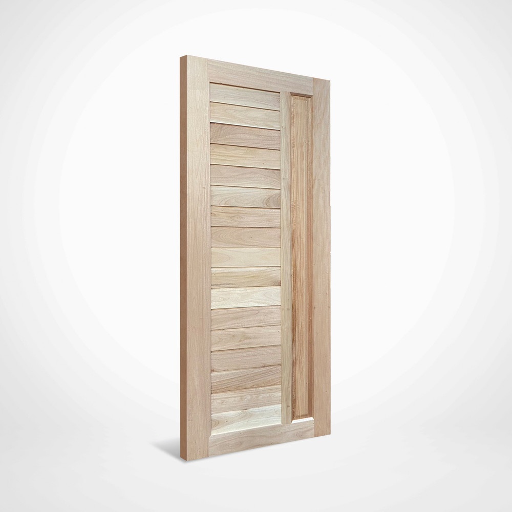 GREATWOOD ประตูไม้เนื้อแข็ง (ไม้รวม) NM64-08 80x200ซม.
