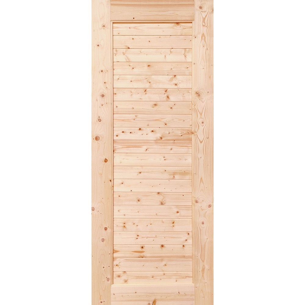 WINDOORS ประตูไม้สนNz บานทึบเรียบ CE-04 70x200cm.
