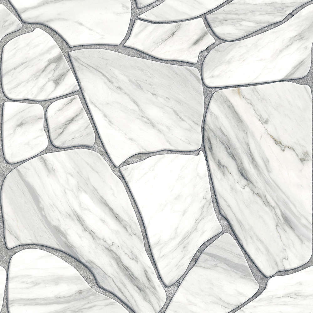 Marbella กระเบื้องเซรามิคปูพื้น 40X40 ซม. รุ่น ร็อกก้าไวท์ CJ0609 Matt Flat (12P)
