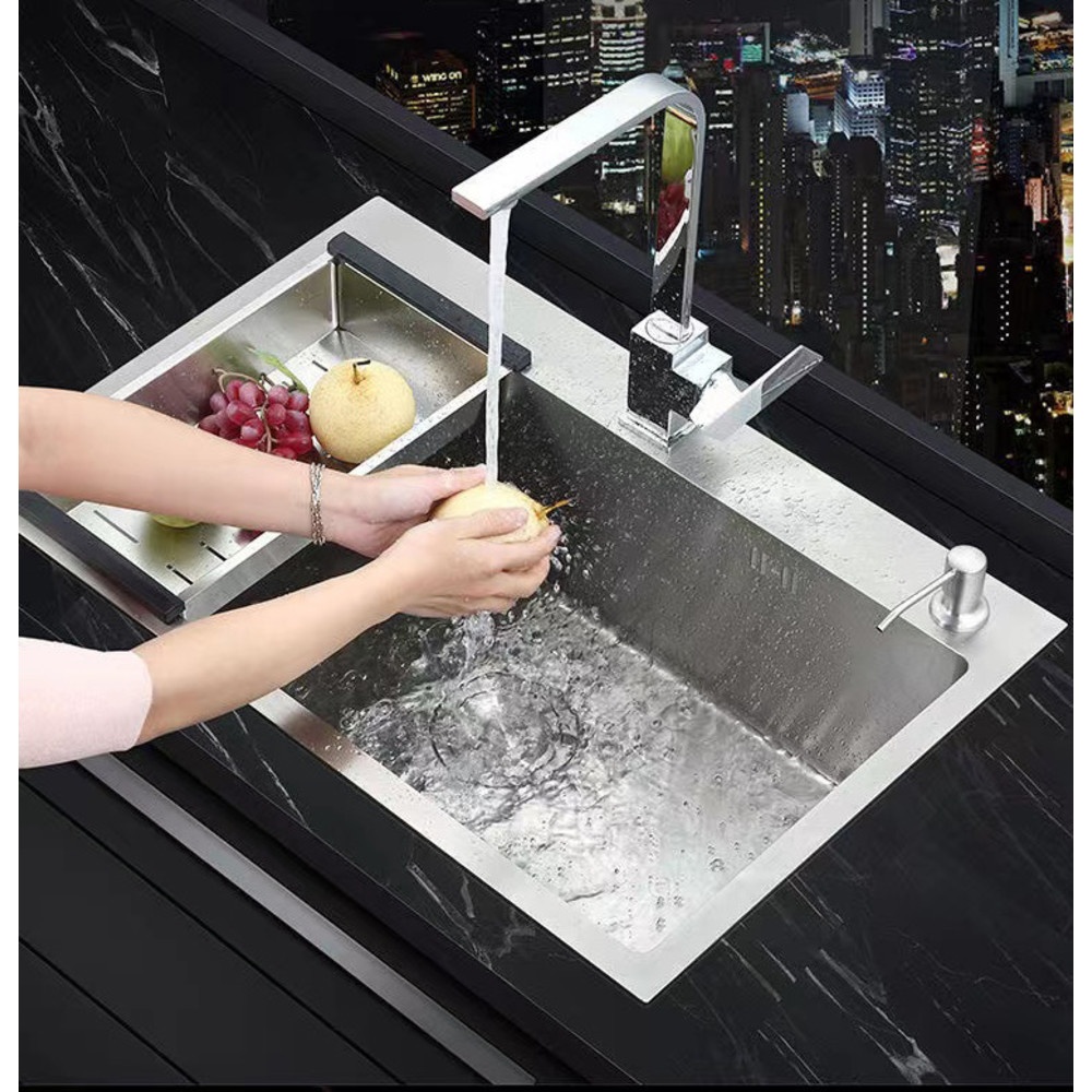 KOCH KITCHEN อ่างล้างจาน 1 หลุมไม่มีที่พัก SUS304 82x53x22.5ซม. SONA