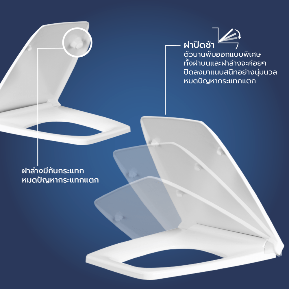 Verno ฝารองนั่งโถสุขภัณฑ์ U shape Soft close รุ่น วีน่า VN-3310