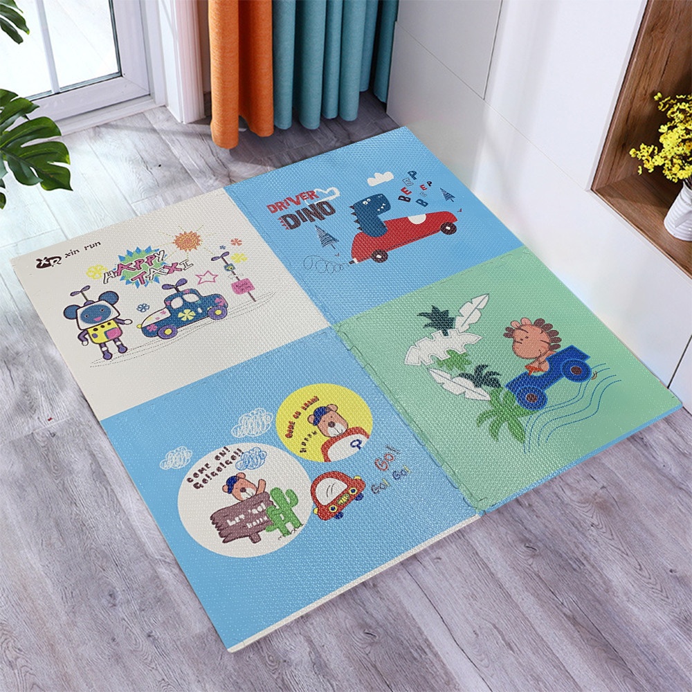 NINO WORLD ชุดแผ่นปูพื้นจิ๊กซอว์ Dino (4 แผ่น) PD-01-4 ขนาด 60x60x1.2 cm.