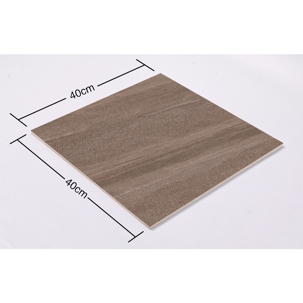 Marbella กระเบื้องเซรามิคปูพื้น 40X40 ซม. รุ่น อาเกต บราว CT483 Matt (12P)