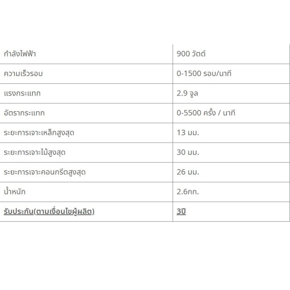 DEWALT สว่านโรตารี่ 3 ระบบ 28มม. 900W รุ่น D25143KA-B1 แถมดอกสว่าน 6 ชิ้น