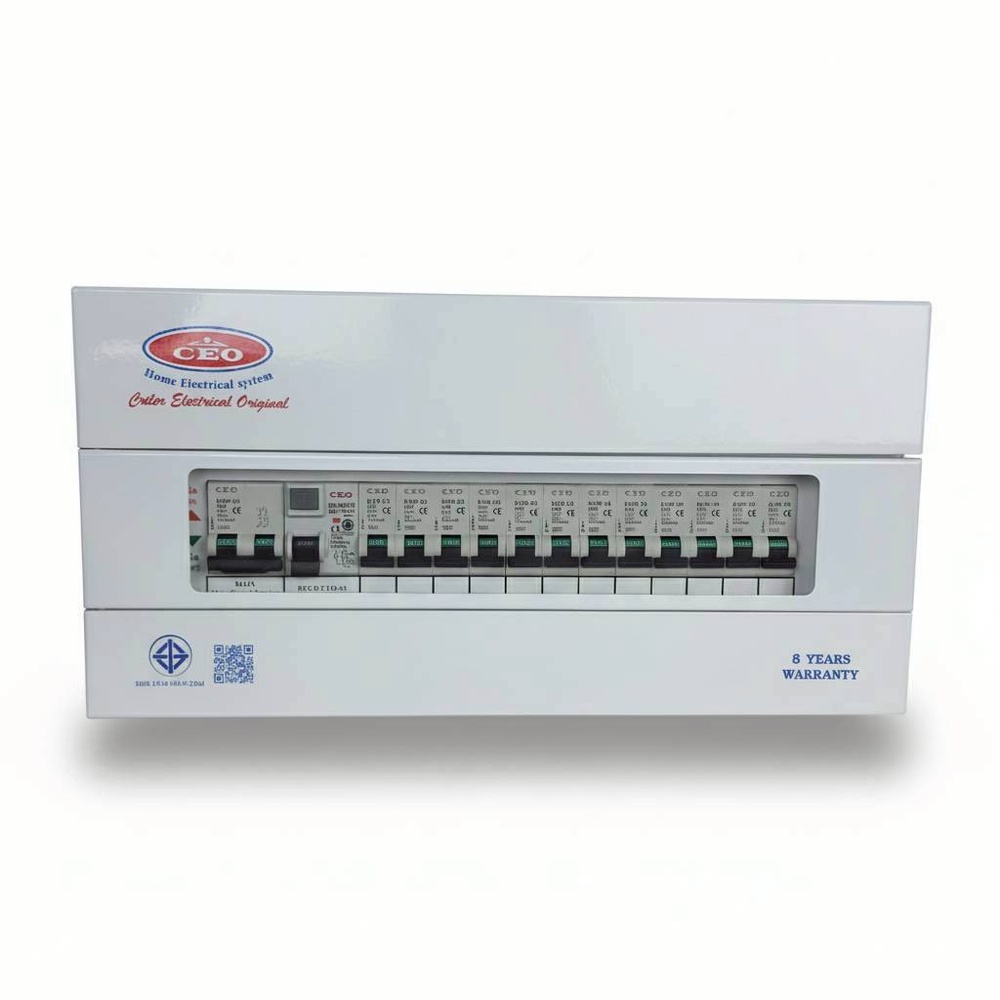 CEO เครื่องตัดไฟฟ้าอัตโนมัติ 12 ช่อง 63A กันดูด