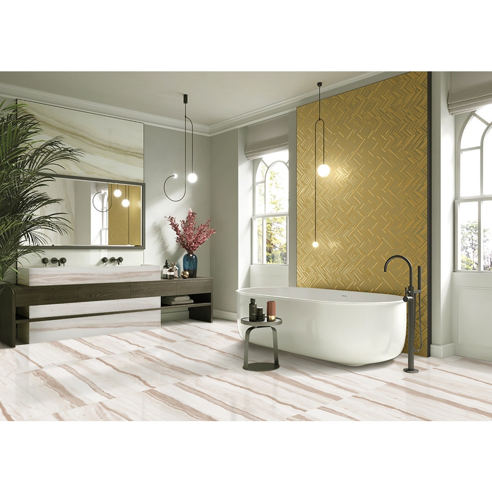 Marbella 60x60 กระเบื้องพอร์ซเลน รุ่น ไซนี่ สี Glazed Tile P6042 (4P) Random