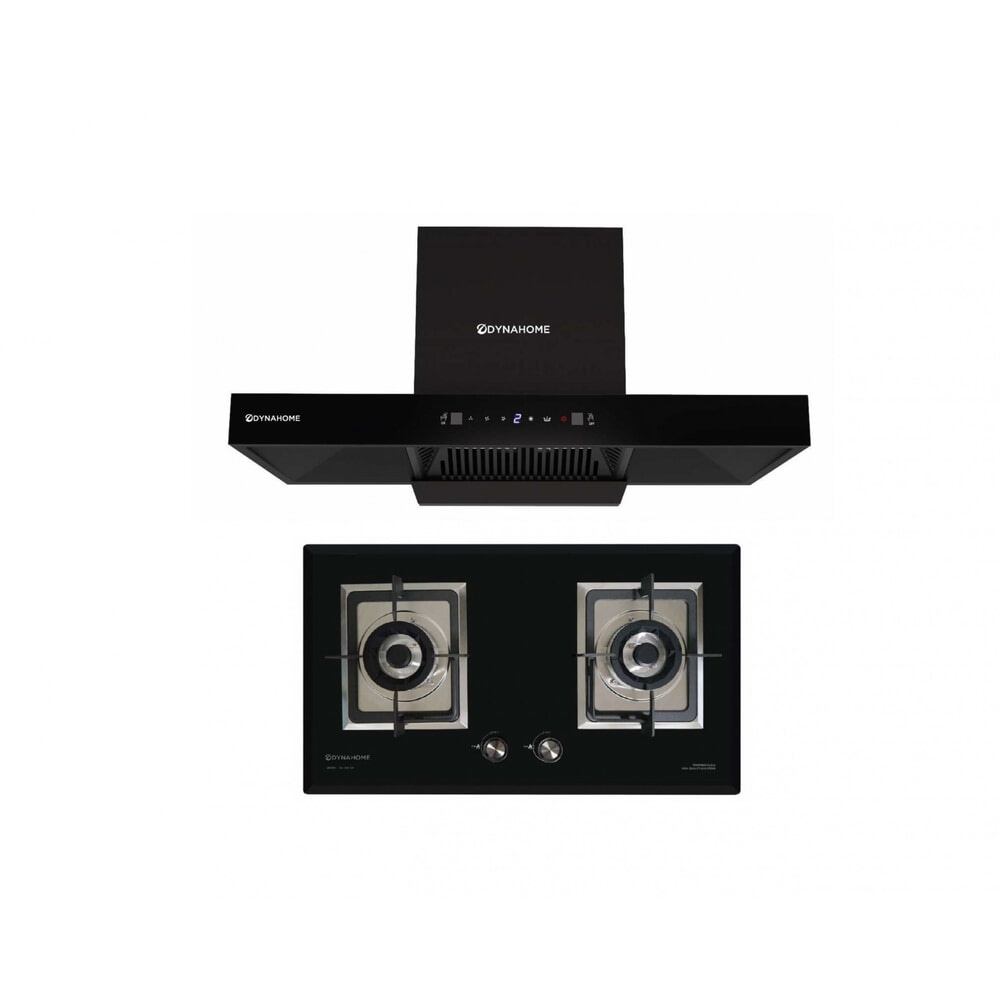 DYNAHOME ชุดเซ็ทเครื่องดูดควัน DH-900-BK+ เตาฝัง DH-DH-200SJF สีดำ