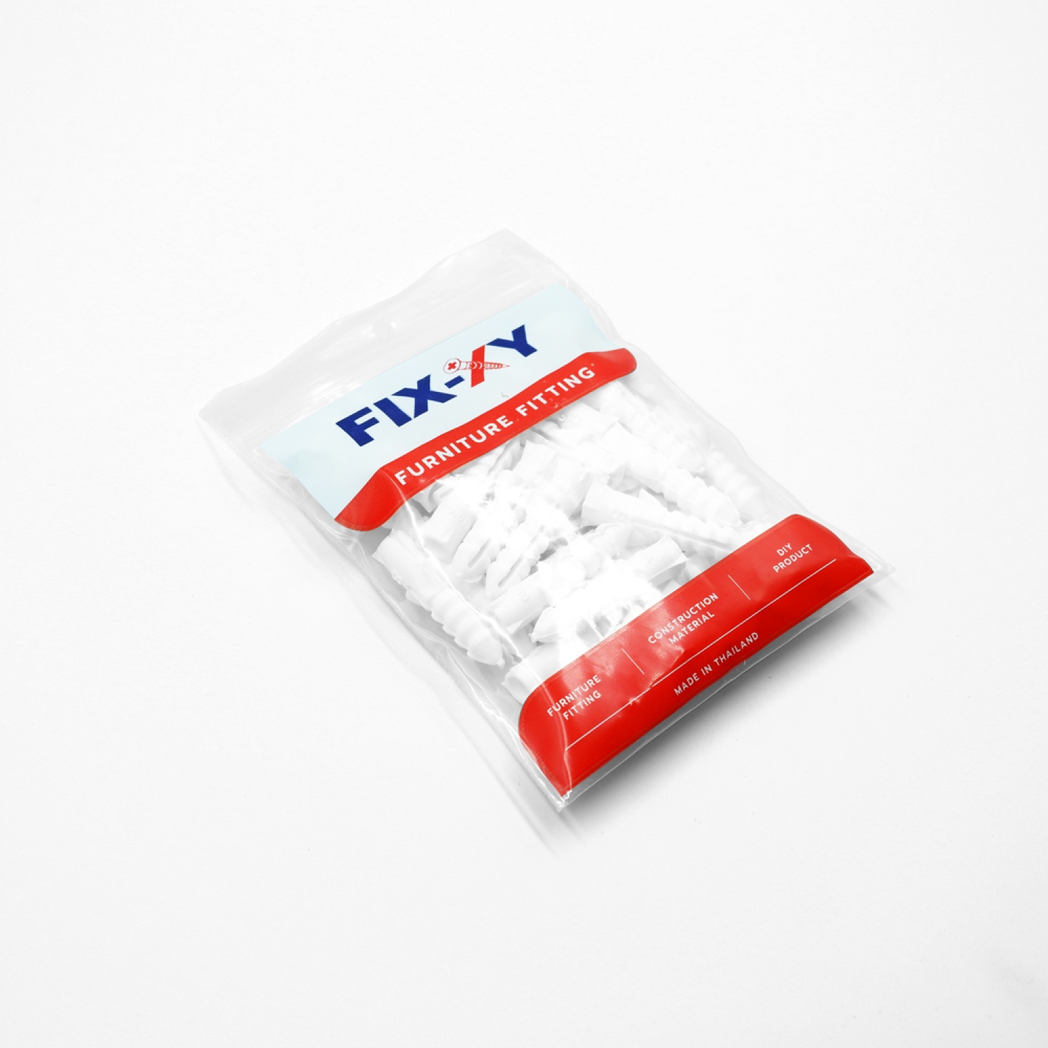 FIX-XY พุ๊กพลาสติกเกรด A No.8 แพ๊ค50ตัว