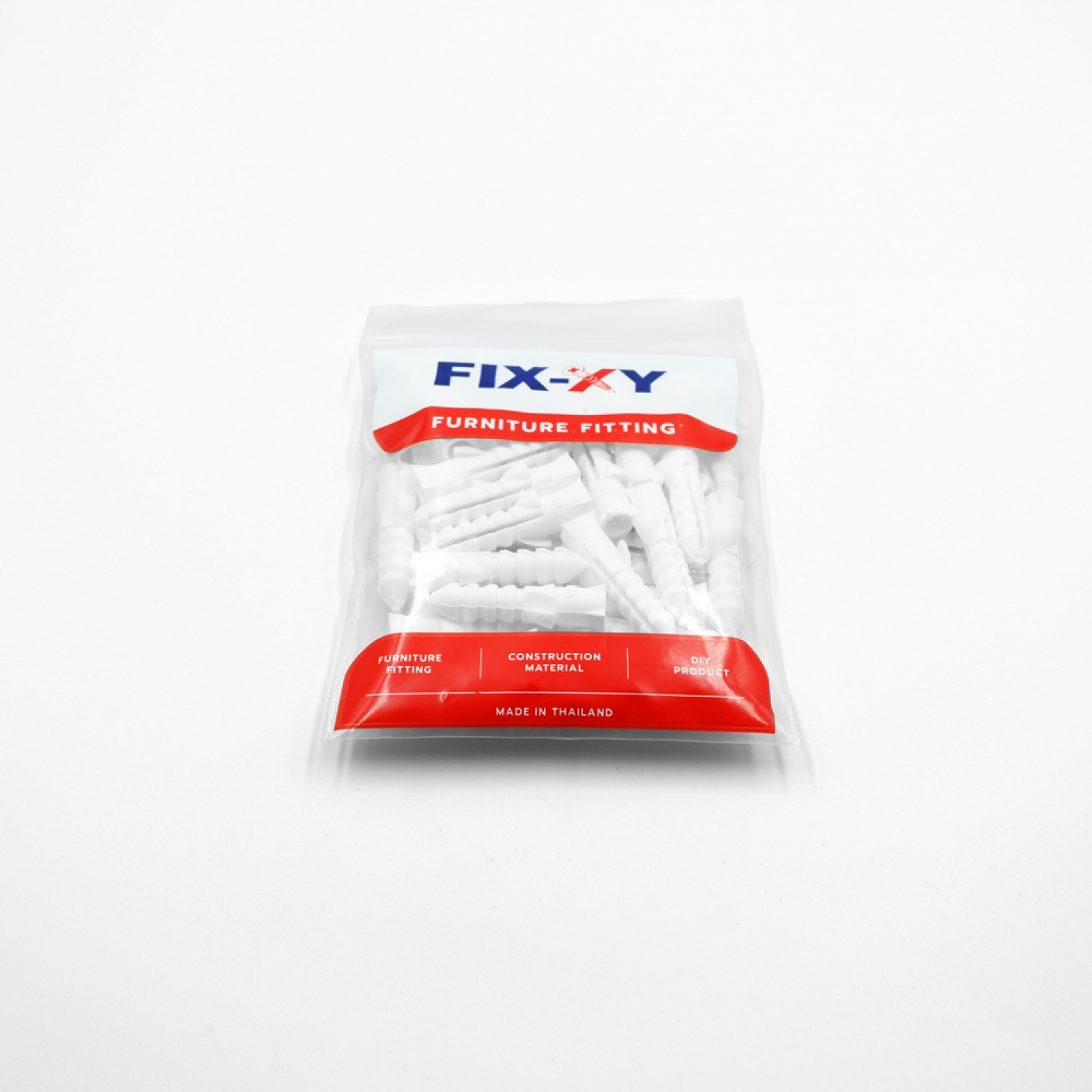 FIX-XY พุ๊กพลาสติกเกรด A No.8 แพ๊ค50ตัว