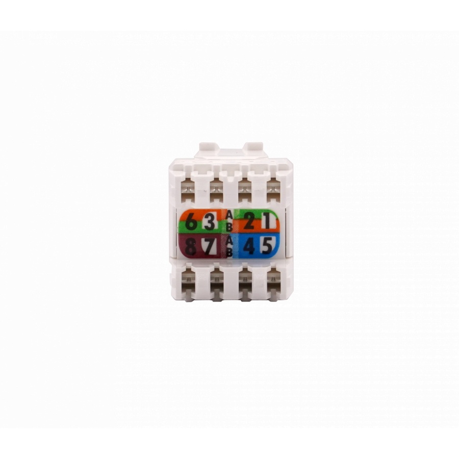 LINK เต้ารับตัวเมีย CAT 5E RJ45 รุ่น SLIM สีขาว US-1005SC1
