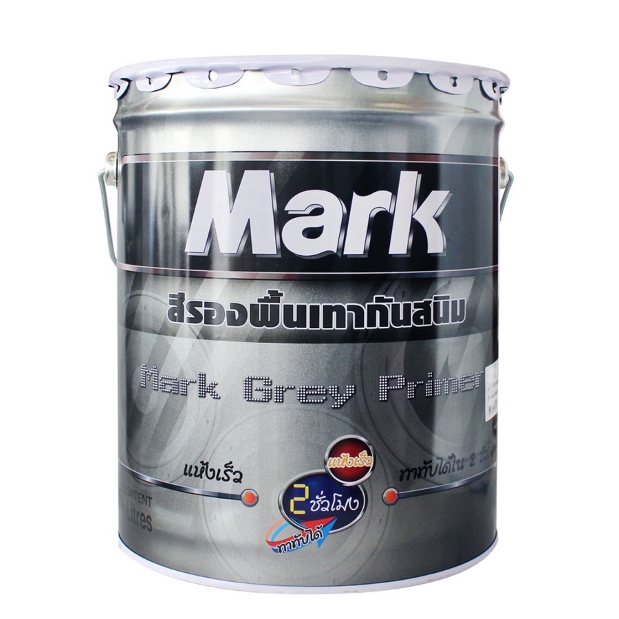 Captain สีน้ำมันกันสนิมเทา MARK #05100 17.5 ลิตร สีเทา