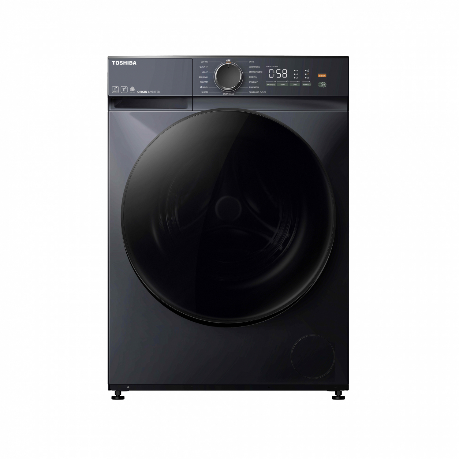 TOSHIBA เครื่องซักผ้าฝาหน้า ขนาด 13 KG.รุ่น TW-T21BU140UWT(MG) สีเทาเข้ม
