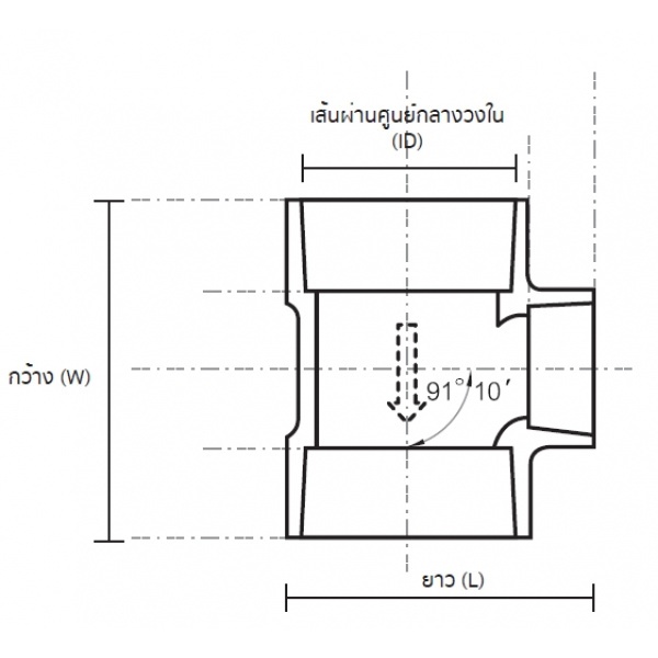 AAA สามทางลด บาง 3"x2"(80x55) ชั้น 8.5