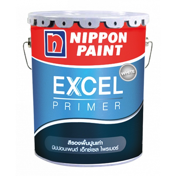 NIPPON PAINT สีรองพื้นปูเก่า EXCEL PRIMER ขนาด 5 แกลลอน สีขาว
